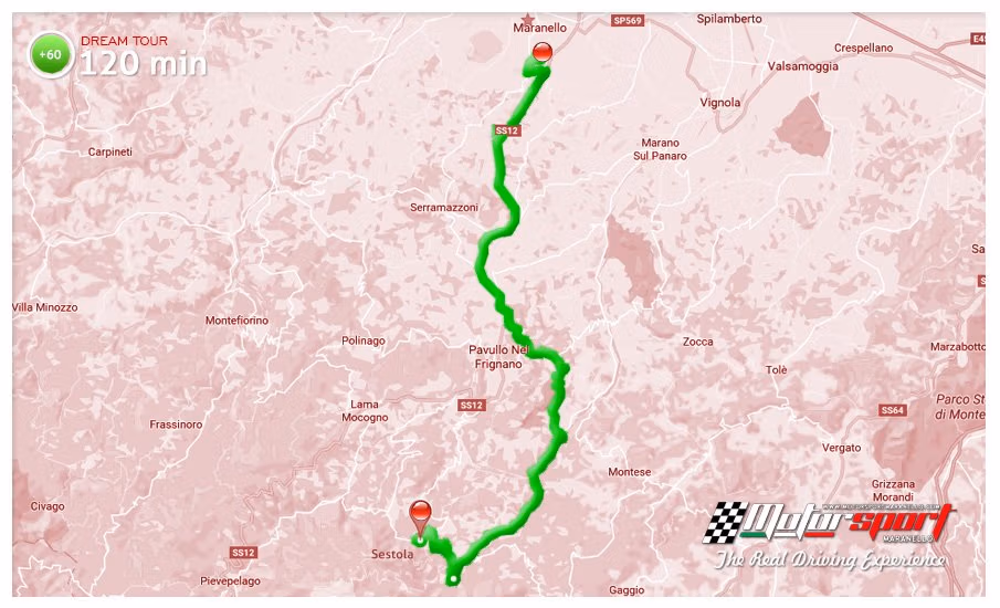 Test Drive Ferrari F430 Coupé (2 posti) 10 mappa120 1