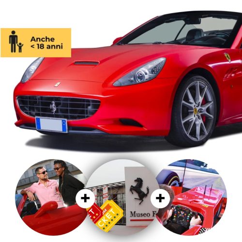 Pack Test drive Ferrari California + Simulatore F1 + Musei