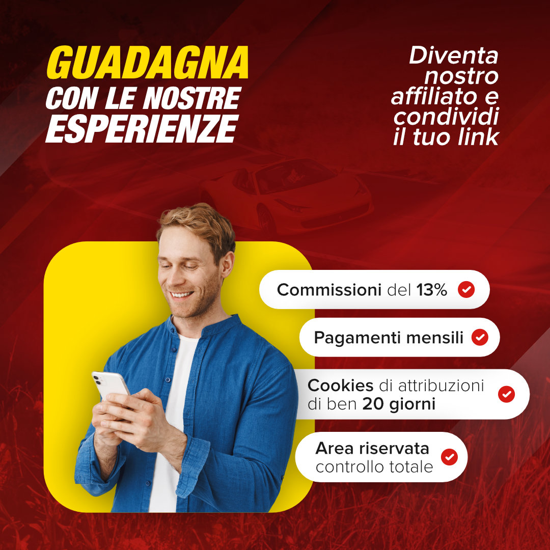 affiliazione 1 motorsport affiliazione guadagna con le nostre esperienze mob