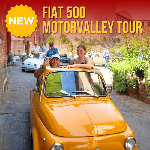 Guida a Milano-Cortina 2026: vivere il Sogno Olimpico con un pit-stop in Motor Valley 7 Tour Motorvalley in Fiat 500