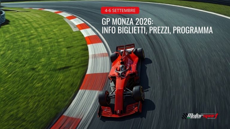 GP Monza 2026 info biglietti prezzi programma e unofferta di