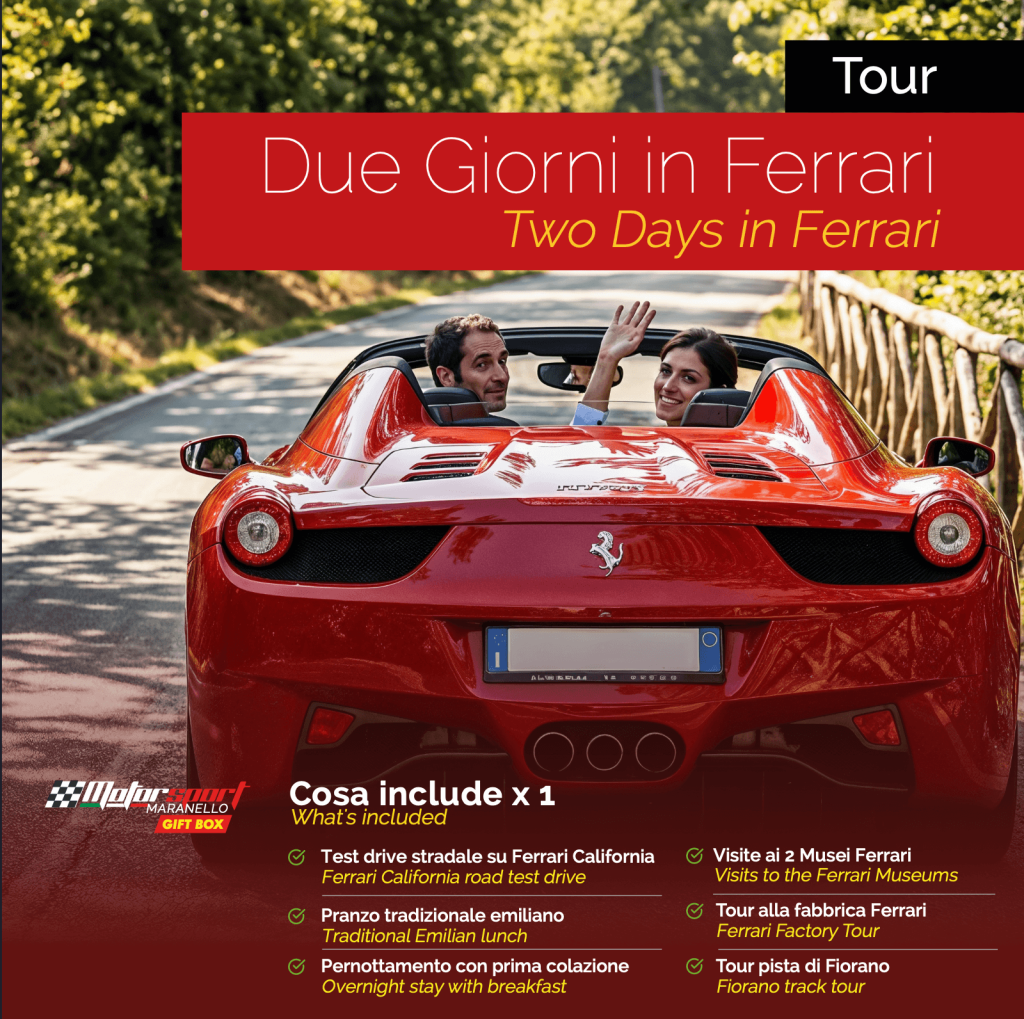 MotorGiftBox: le scatole regalo premium che portano l'emozione dei motori direttamente a casa 4 Due giorni in ferrari Motorgiftbox